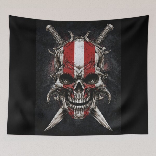 Artikelvorschau, Austria Skull Roar – Gothic Patriot Design entworfen und verkauft von wolfgangrainer.
