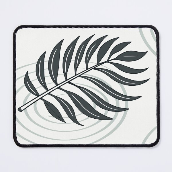 Item preview, Seamless Pattern of Black Palm and Monstera Leaves on White designed and sold by Creative88Art.