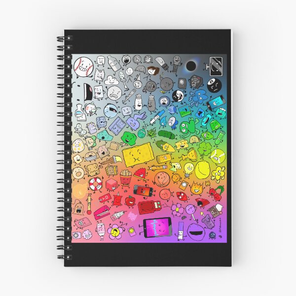 Item preview, BFDI Inanimate Insanity All Characters (Rainbow) designed and sold by MsBonnieArt.