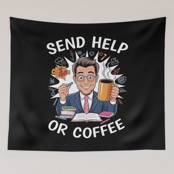 Item preview, Overworked Teacher Needs Coffee – Funny School Design designed and sold by Fragy72.