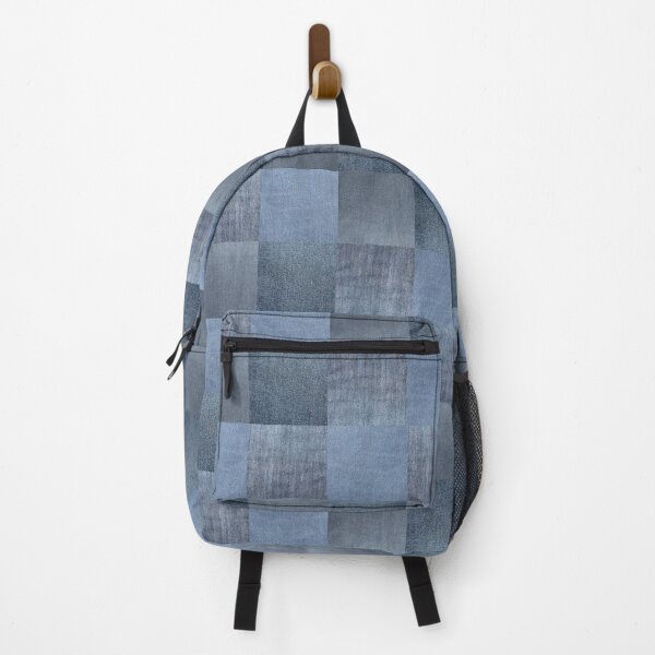 Item preview, Denim Check Patchwork Pattern - Indigo Blue designed and sold by QuestingPixel.