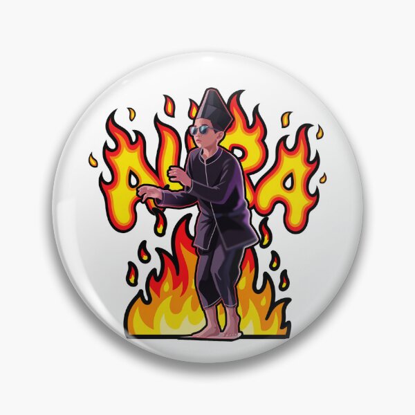Item preview, Indonesian Silat Boy Meme Funny Art Aura Fire designed and sold by MonkiFlipp.
