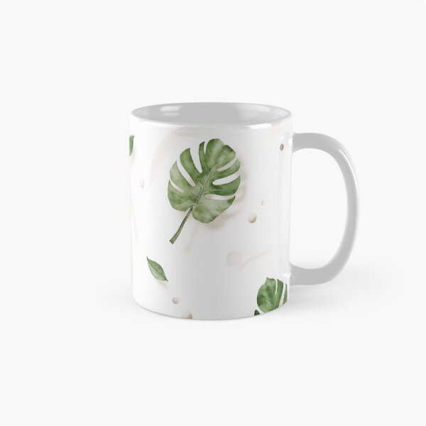 Item preview, Seamless Pattern of Green Monstera Leaves on White Background designed and sold by Creative88Art.