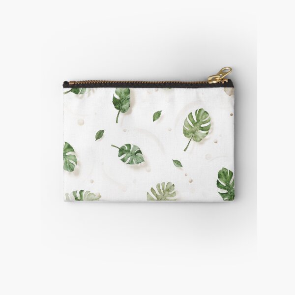Item preview, Seamless Pattern of Green Monstera Leaves on White Background designed and sold by Creative88Art.