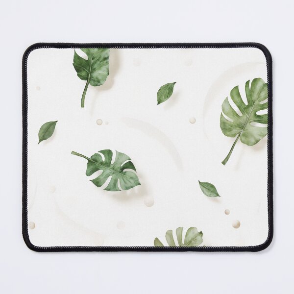 Item preview, Seamless Pattern of Green Monstera Leaves on White Background designed and sold by Creative88Art.
