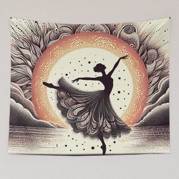 Item preview, Dancing ballerina silhouette designed and sold by AD-Digital-Art.