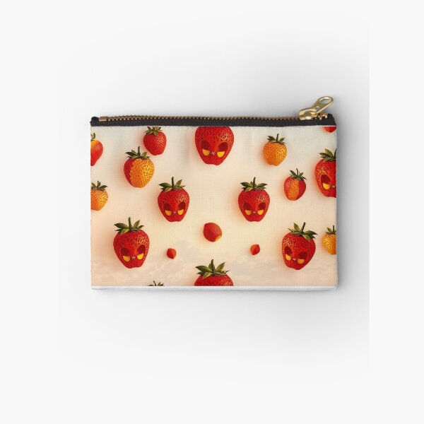 Item preview, Floating Strawberries with Stylized Faces Against a Pastel Sky designed and sold by Creative88Art.
