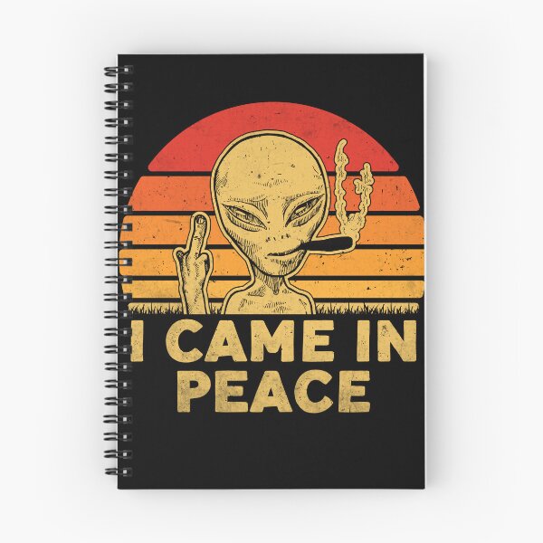 Item preview, I Came In Peace - Funny Alien Smoking & Flipping Off Design designed and sold by Vision Crafted.