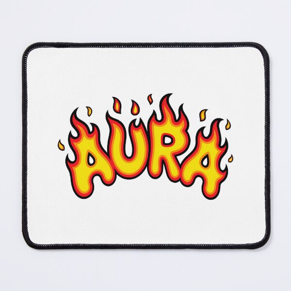 Item preview, Aura On Fire Cartoon Text Meme Design designed and sold by MonkiFlipp.