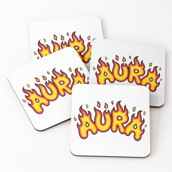 Item preview, Aura On Fire Cartoon Text Meme Design designed and sold by MonkiFlipp.