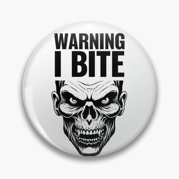 Item preview, Zombie Vamp Head - Warning I Bite designed and sold by NightTimeJ.