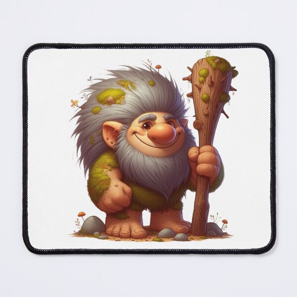 Item preview, Friendly Troll with Moss and Club designed and sold by Confuzz1ed.