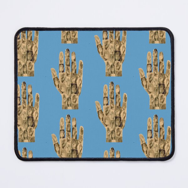 Item preview, Unique Hand Collage: Calming Blue & Black White Art designed and sold by Alan Javier Cordoba Espinosa.