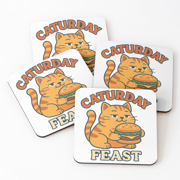 Item preview, Caturday Feast – Cat with Cheeseburger designed and sold by Architect Prime.