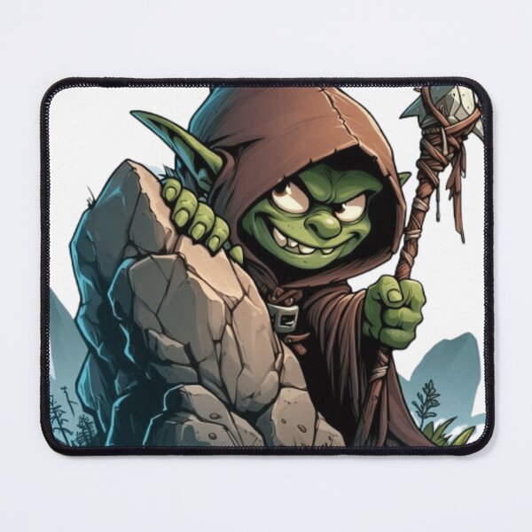 Item preview, Sneaky Goblin Peeking from Rock designed and sold by Confuzz1ed.