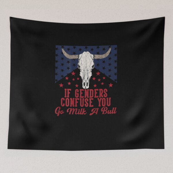 Item preview, If Genders Confuse You, Go Milk A Bull Meme (on back) designed and sold by Juan Pedro Matta.
