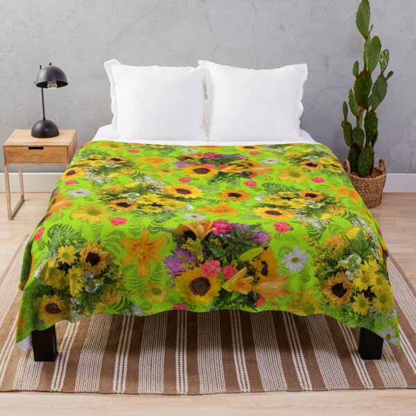 Item preview, Sunflower Arrangement with Ferns on Light Green a4e213 designed and sold by Art in My Loft.
