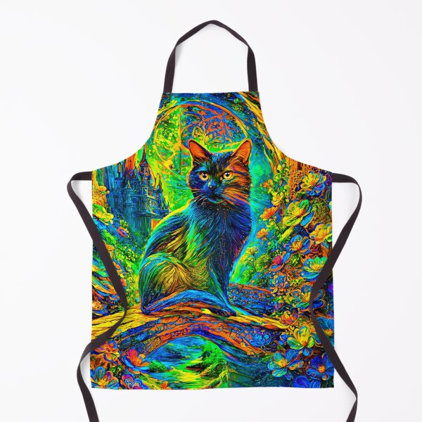 Item preview, Guardian Cat on the Floral Bridge designed and sold by blackhalt.