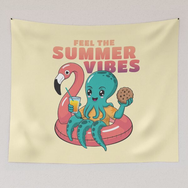 Item preview, Feel the summer vibes - funny octopus designed and sold by Dizartico.