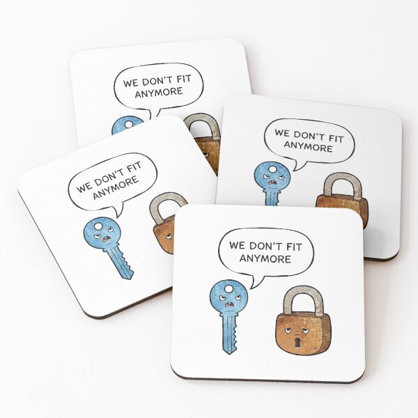 Item preview, We Don't Fit Anymore Key and Lock designed and sold by Owcomm.