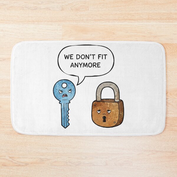 Item preview, We Don't Fit Anymore Key and Lock designed and sold by Owcomm.