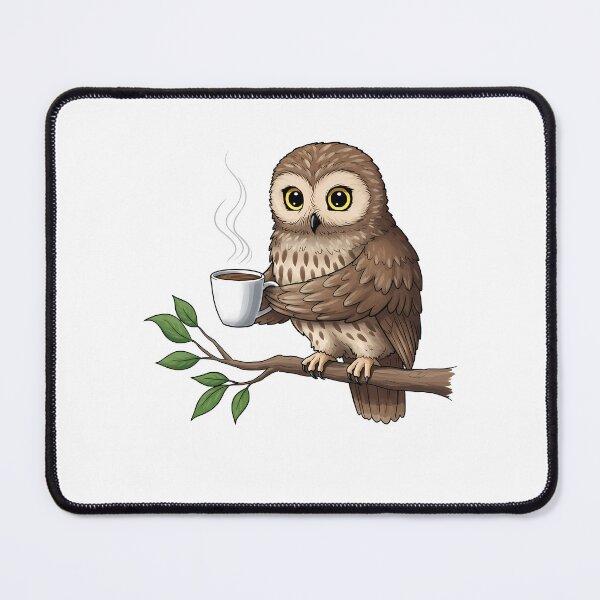 Item preview, Wise Owl Holding Coffee Cup designed and sold by k3rstman1.