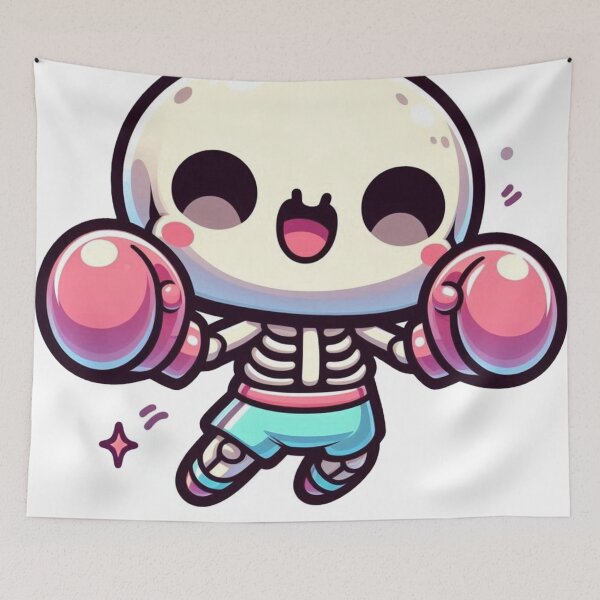 Item preview, Adorable Skeleton Boxing designed and sold by Martial-Art-23.