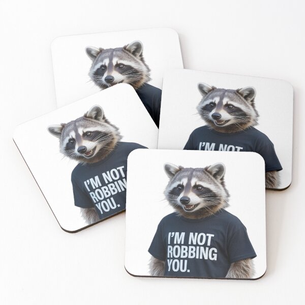 Item preview, I'm Not Robbing You | Raccoon T-Shirt designed and sold by NicolasGlowArt.