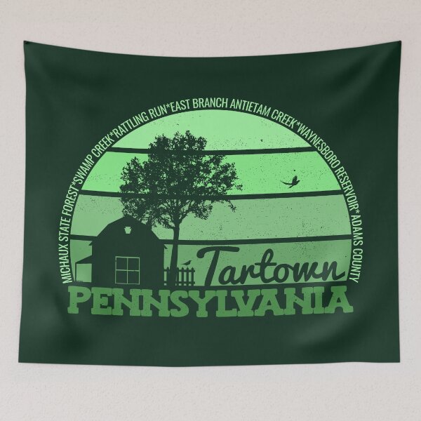 Item preview, Tartown Pennsylvania Sunset Retro Vintage Local Pride Logo designed and sold by CRHPOD20.