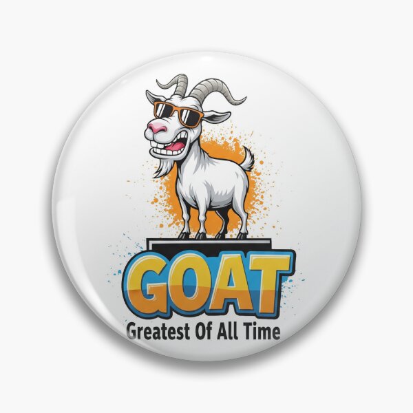 Item preview, GOAT - Greatest Of All Time Cartoon Logo designed and sold by Cloud-Riders.