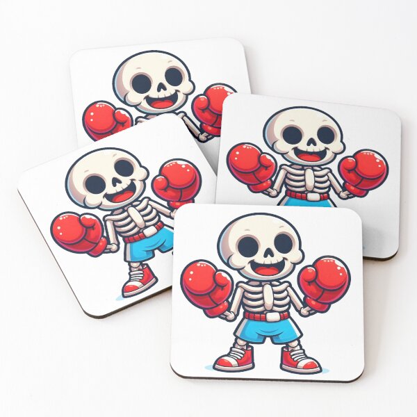Item preview, Cartoon Skeleton Boxing Champ designed and sold by Martial-Art-23.