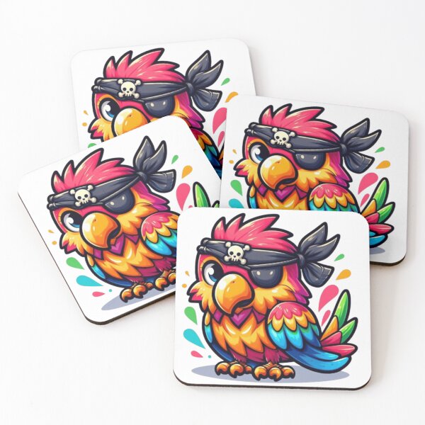 Item preview, Parrot with Attitude and Eyepatch designed and sold by Confuzz1ed.