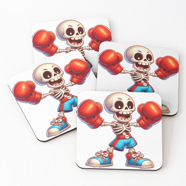 Item preview, Cartoon Skeleton Boxing Champ designed and sold by Martial-Art-23.