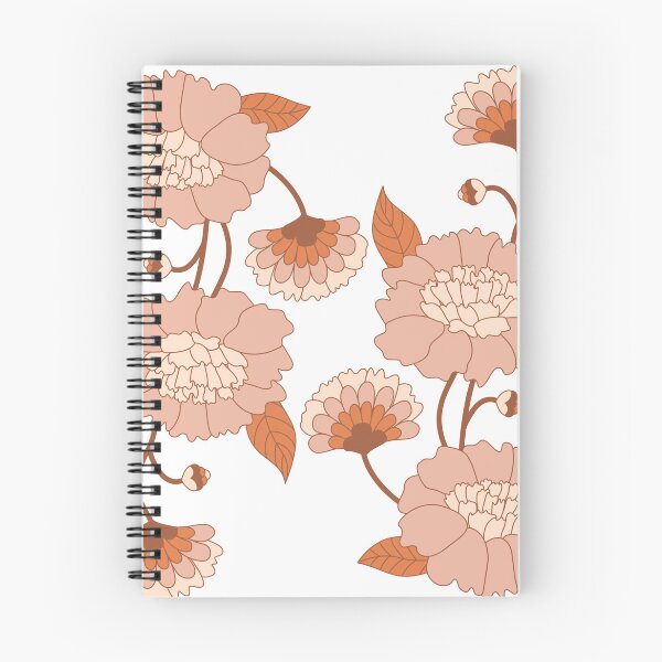 Item preview, Retro Peachy Flowers designed and sold by PlainGirl.