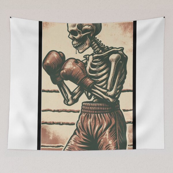 Item preview, Retro Skeleton Boxer boxing designed and sold by Martial-Art-23.