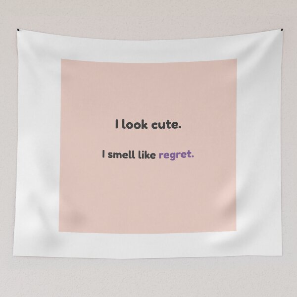 Item preview, I Look Cute, I Smell Like Regret – Skunk Quote Design | Kindwaves Rare Land Series designed and sold by KWkindwaves.