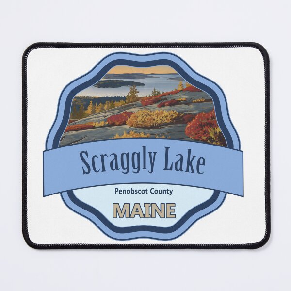 Item preview, Scraggly Lake, Penobscot County, Maine designed and sold by Wanderful-roads.
