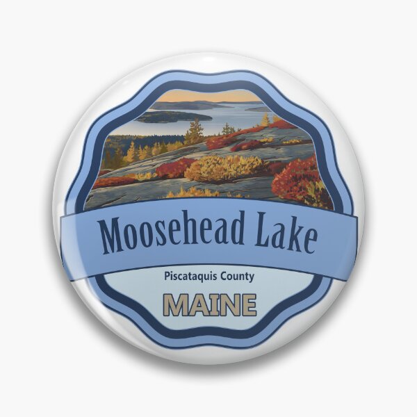 Item preview, Moosehead Lake, Piscataquis County, Maine designed and sold by Wanderful-roads.
