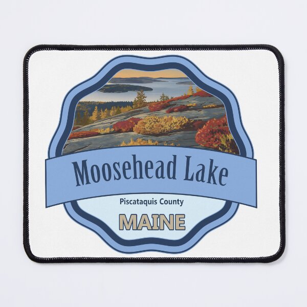 Item preview, Moosehead Lake, Piscataquis County, Maine designed and sold by Wanderful-roads.