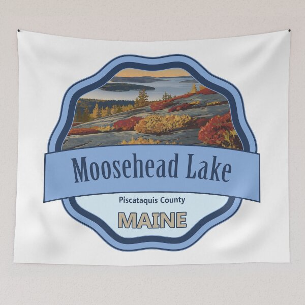 Item preview, Moosehead Lake, Piscataquis County, Maine designed and sold by Wanderful-roads.