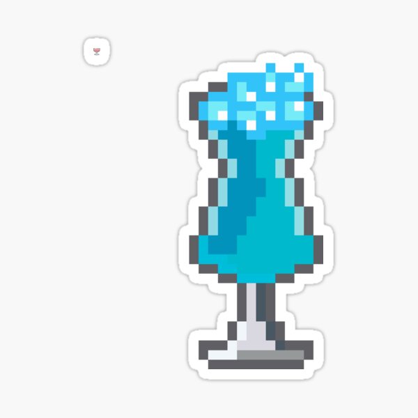 Item preview, Blue Lagoon sticker designed and sold by TheOneTrueDoggo.