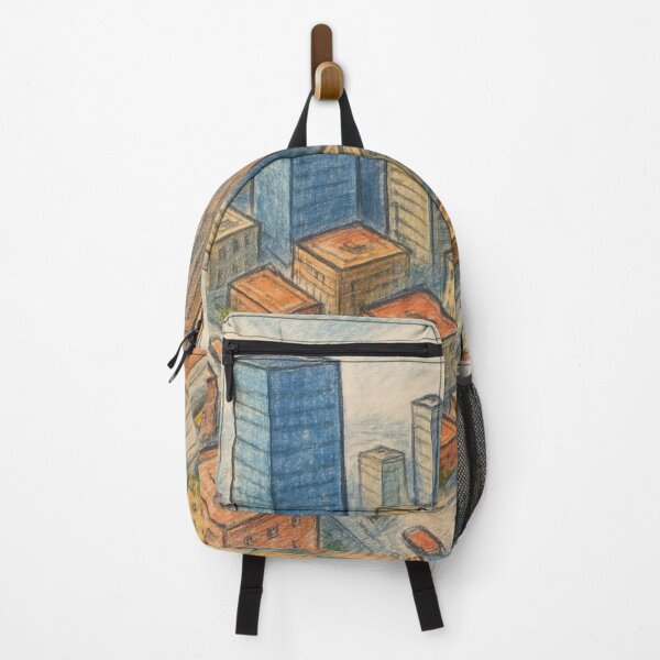 Item preview, Bird's-Eye View of the City – Color Sketch designed and sold by Alpaca Ridge.
