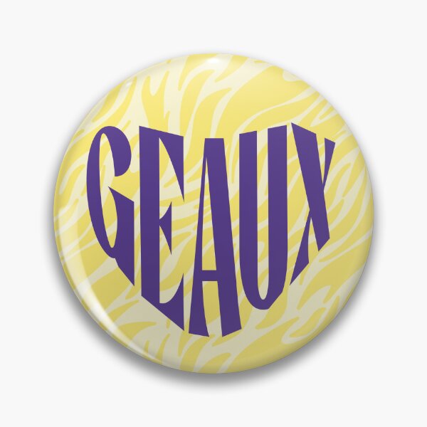 Item preview, LSU GEAUX tiger stripe heart designed and sold by ohmyjess.