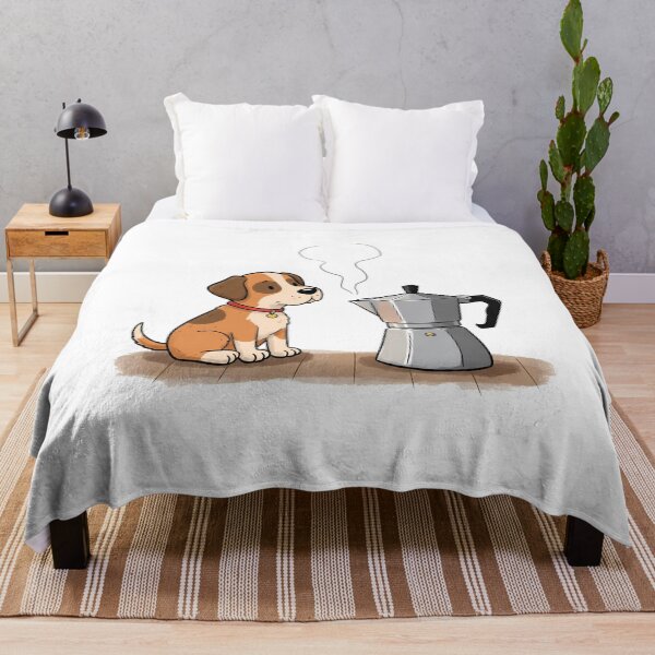 Item preview, Cartoon Dog & Coffee Pot Companion Art designed and sold by k3rstman1.