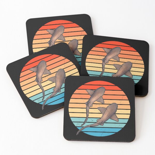 Item preview, Nurse Shark Retro Sunset designed and sold by NicGrayGraphic.