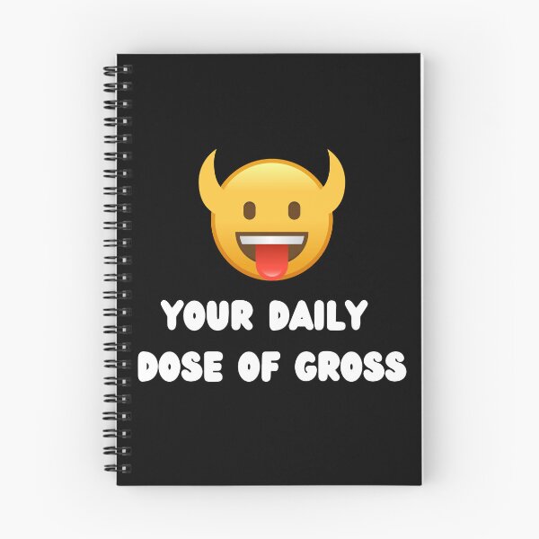 Item preview, "Your Daily Dose of Gross" Horned Smiley Face designed and sold by Write-to-Rebel.