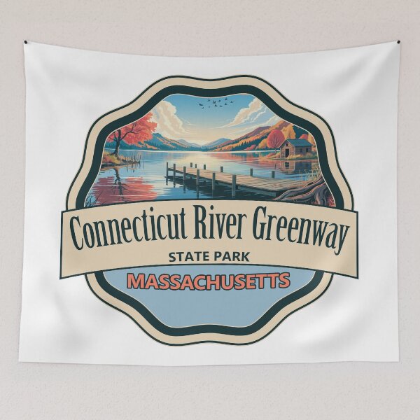 Item preview, Connecticut River Greenway State Park, Massachusetts designed and sold by Wanderful-roads.