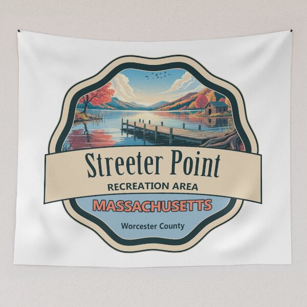 Item preview, Streeter Point Recreation Area, Worcester County, Massachusetts designed and sold by Wanderful-roads.