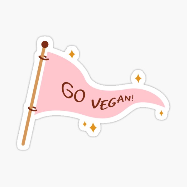 Artikel-Vorschau von Go Vegan Flagge, designt und verkauft von PlainGirl.