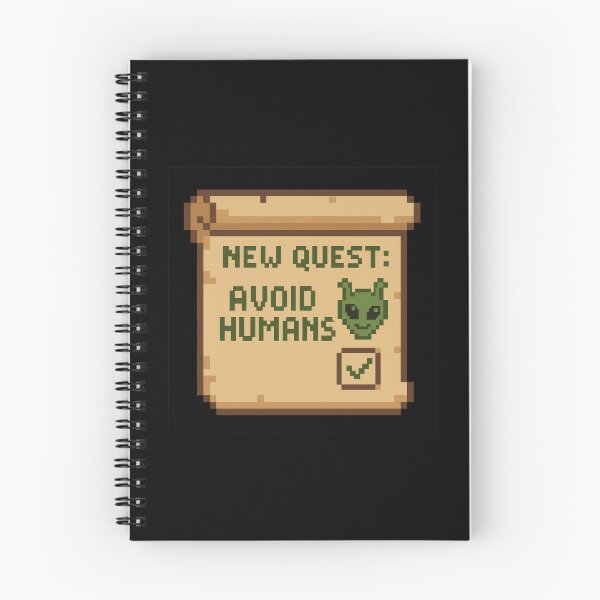 Item preview, Avoid Humans Quest Sticker Pixel Art Scroll designed and sold by MysticArtisan.